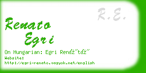 renato egri business card